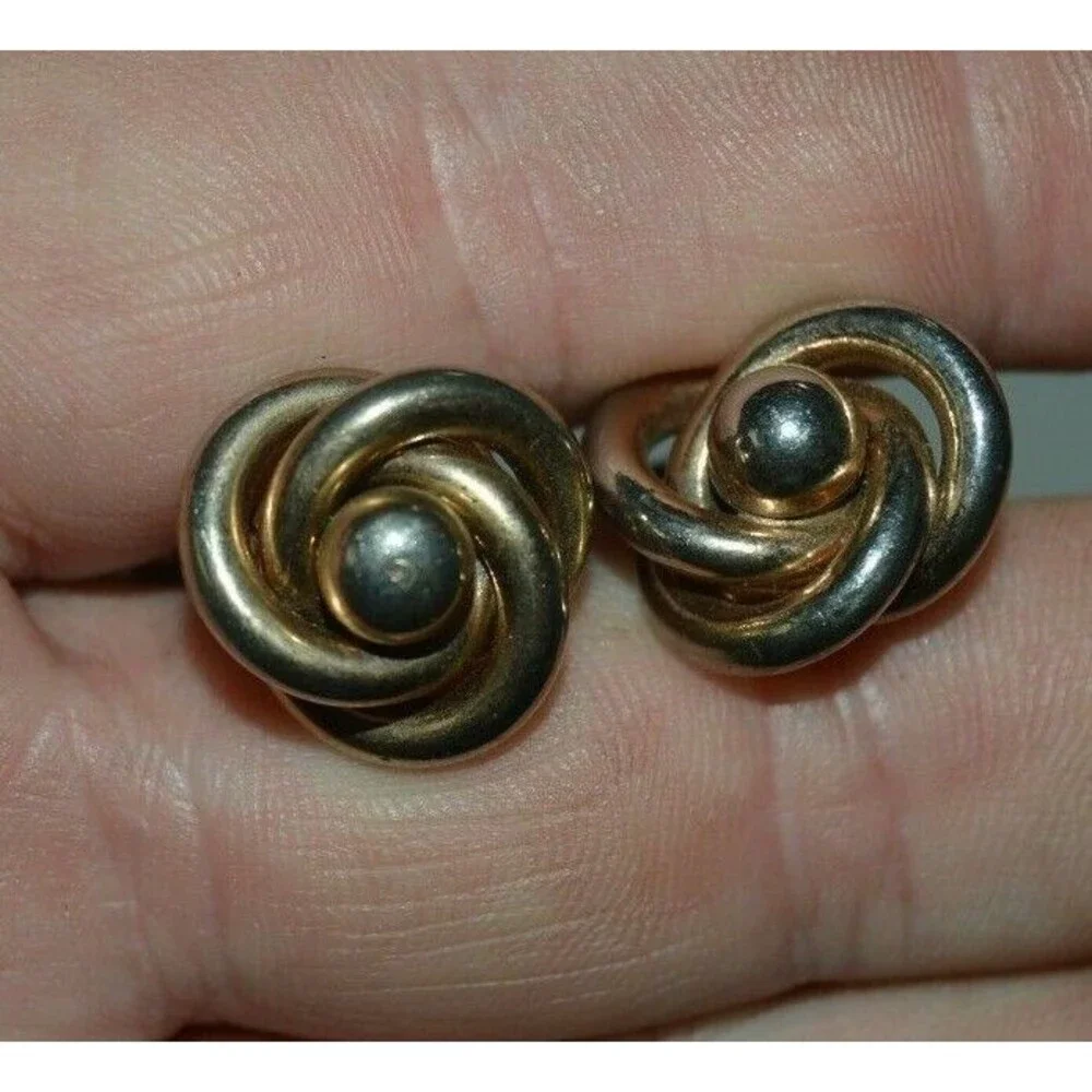 Vintage Swirls Ropes Loops Rings MIX MATCH Mid Century Modern Cuff Links
